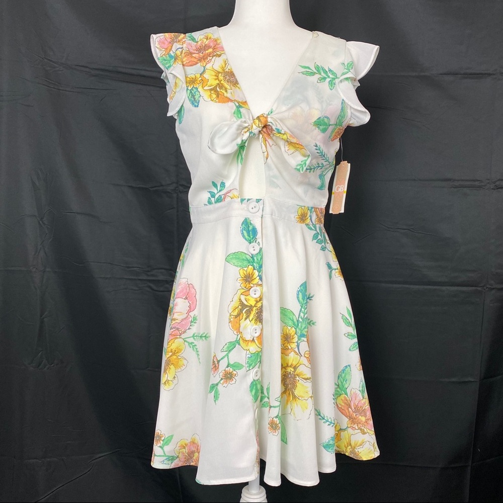 Gianni Bini white mini dress